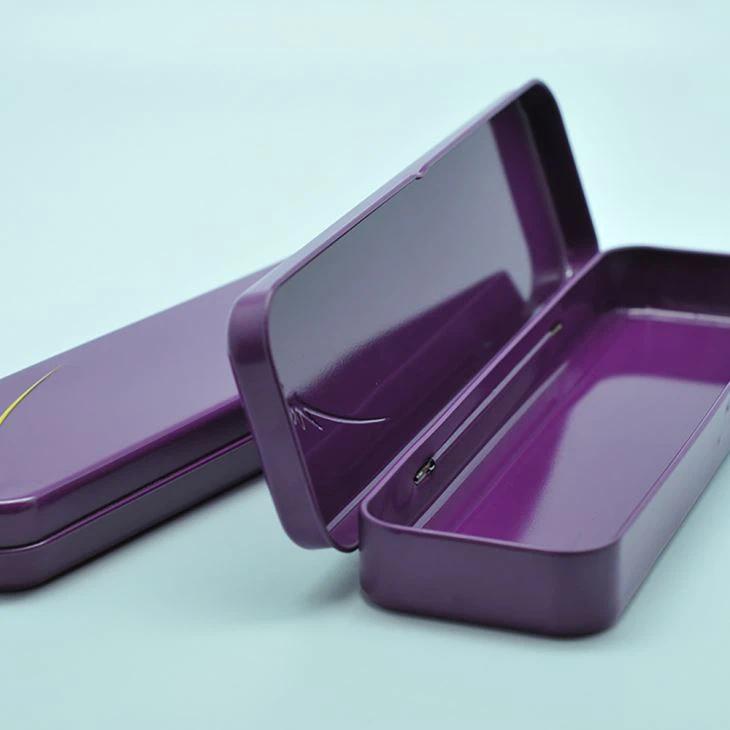 Student Office Pencil Case Tin With Hingle