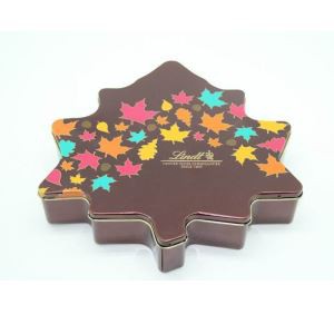 सीएमवाईके प्रिंटिंग मेपल लीफ ओम टिन गिफ्ट बॉक्स